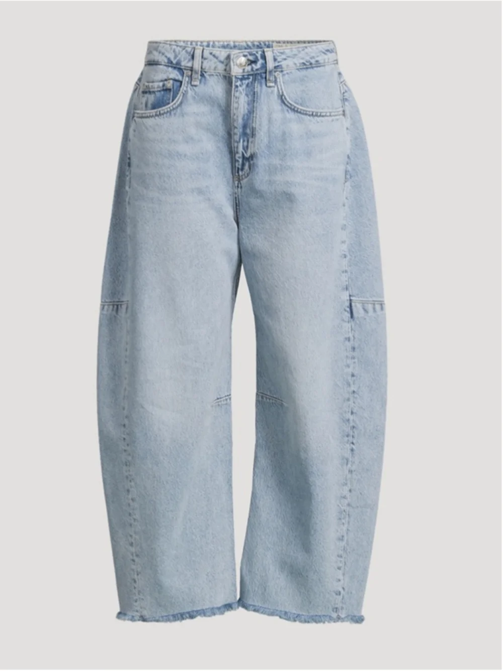 Rag and Bone Charlie Panelled Frayed Jeans Size 27 - Picture 1 of 15